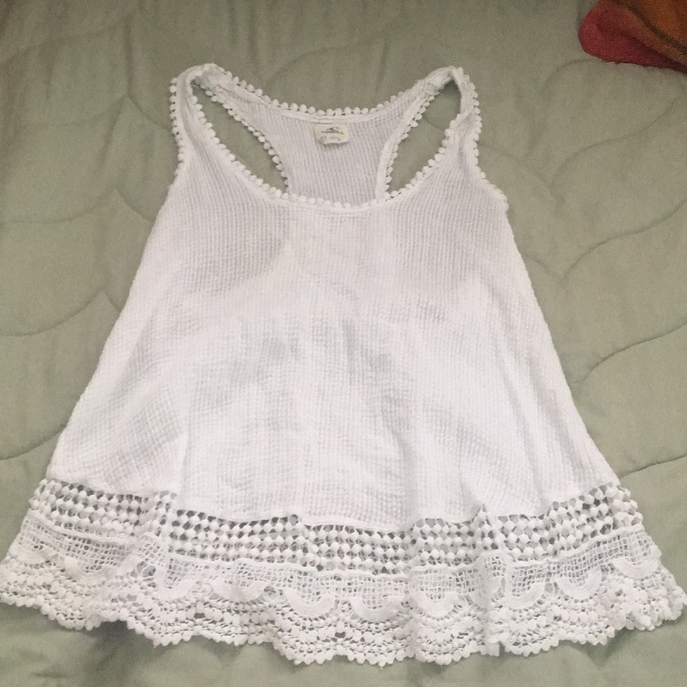 White flowy tank top from Sun Diego